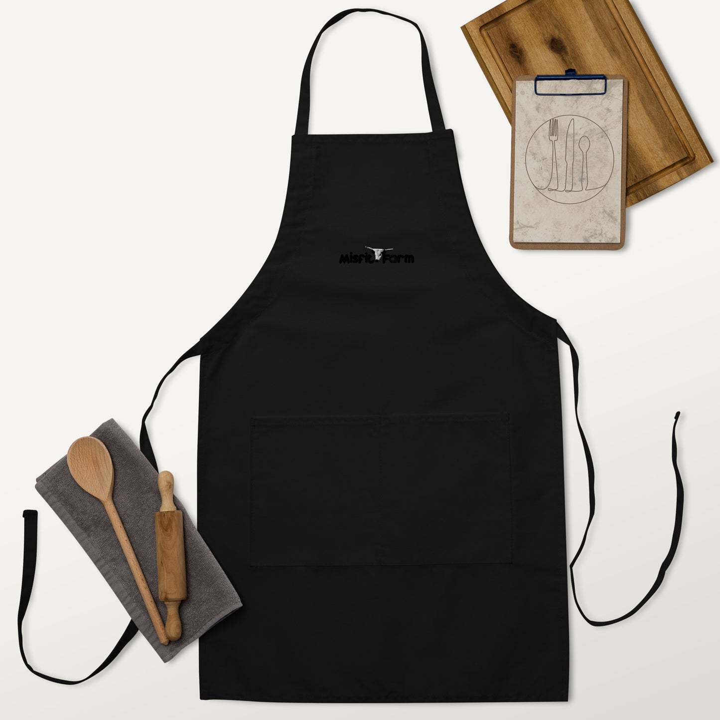 The Misfit Farm Embroidered Apron