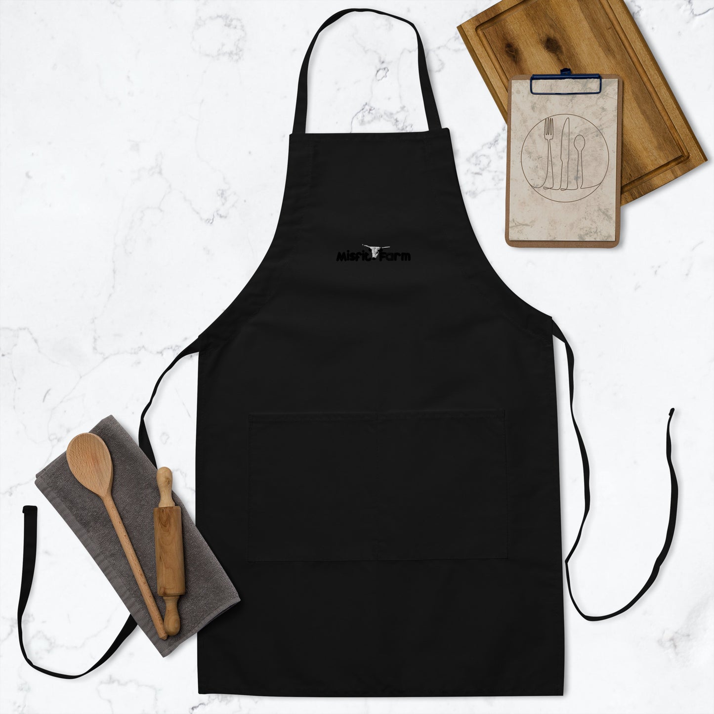 The Misfit Farm Embroidered Apron