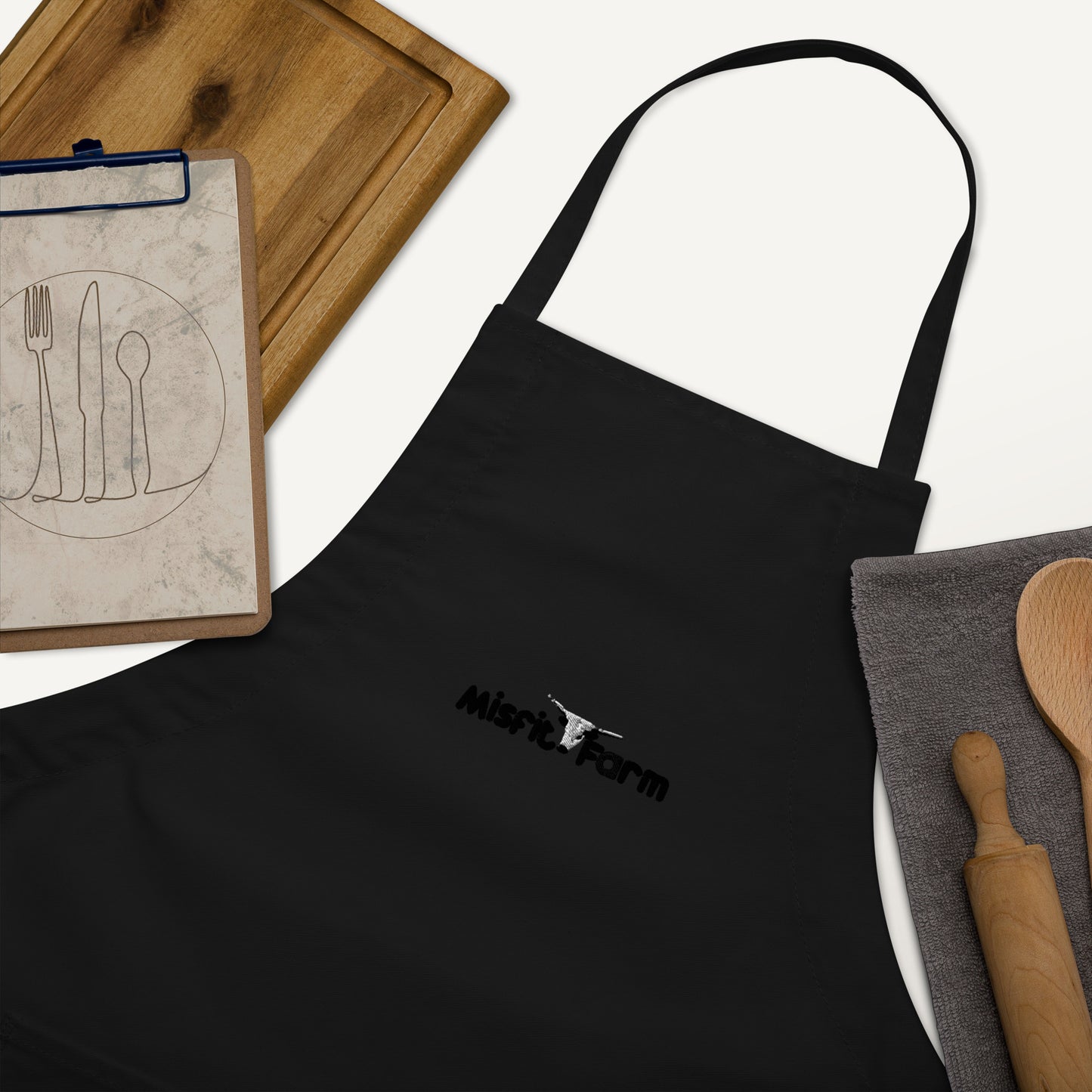 The Misfit Farm Embroidered Apron