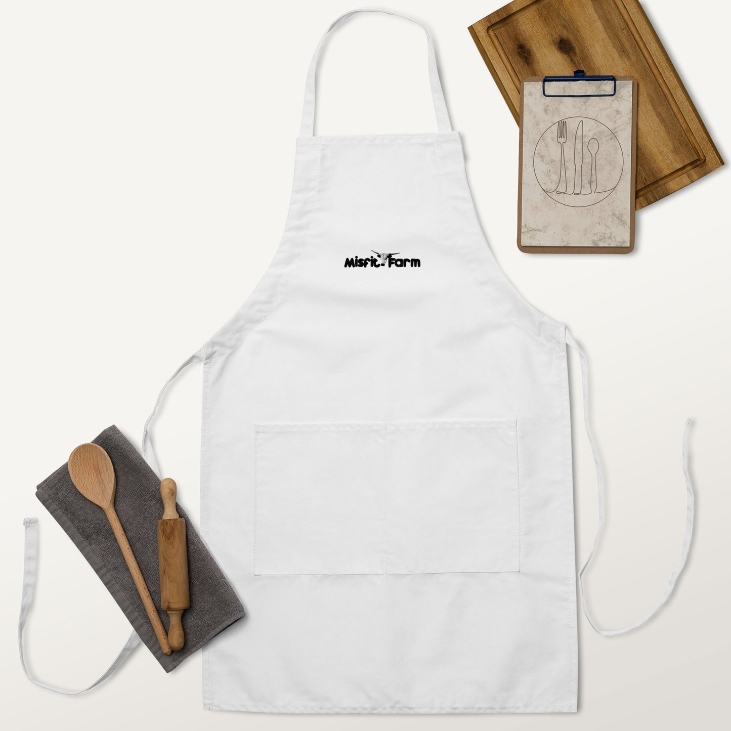 The Misfit Farm Embroidered Apron